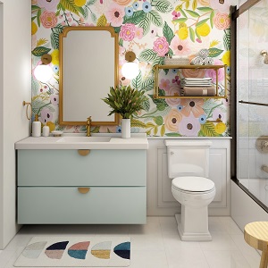 Цветная и яркая ванная комната: как преобразить санузел в Кедровом - kedrovyi.mebel54.com | фото