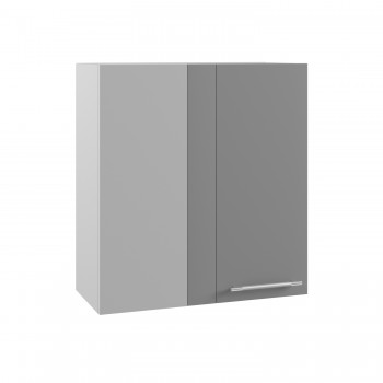 Гарда ПУ 650 шкаф верхний угловой (Белый патина/корпус Серый) в Кедровом - kedrovyi.mebel54.com | фото