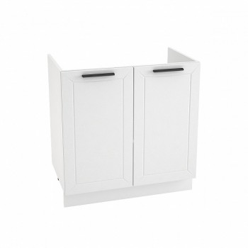 Шкаф нижний под мойку Глетчер 2 двери ШНМ-800 (корпус белый) в Кедровом - kedrovyi.mebel54.com | фото