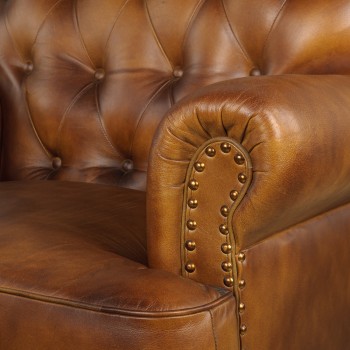 Кресло кожаное Чарльз в Кедровом - kedrovyi.mebel54.com | фото