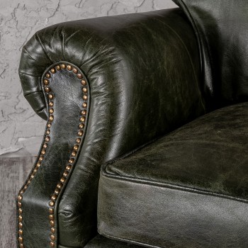 Кресло кожаное Лофт Аристократ (ширина 1070 мм) в Кедровом - kedrovyi.mebel54.com | фото