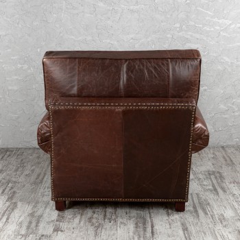 Кресло кожаное Лофт Аристократ (ширина 1100 мм) в Кедровом - kedrovyi.mebel54.com | фото