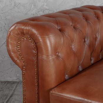 Кресло кожаное Лофт Честер (кожа) в Кедровом - kedrovyi.mebel54.com | фото