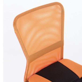 Кресло компактное BRABIX Smart MG-313 (черный, оранжевый) в Кедровом - kedrovyi.mebel54.com | фото