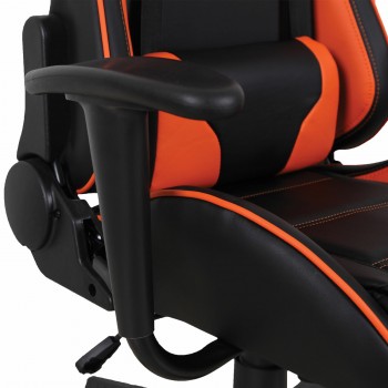 Кресло компьютерное BRABIX GT Racer GM-100 (черный, оранжевый) в Кедровом - kedrovyi.mebel54.com | фото