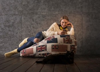 Кресло-мешок Британский Флаг в Кедровом - kedrovyi.mebel54.com | фото