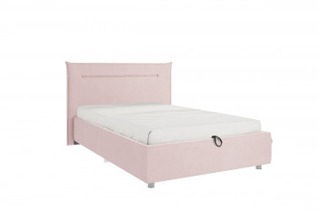 Кровать 1,2 Альба (Нежно-розовый велюр/под-мех) в Кедровом - kedrovyi.mebel54.com | фото