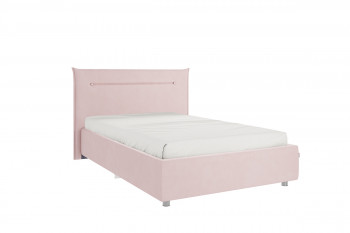Кровать 1,2 Альба с основанием (Нежно-розовый велюр) в Кедровом - kedrovyi.mebel54.com | фото