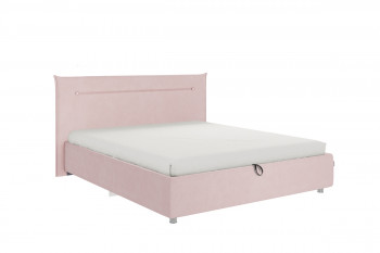 Кровать 1,6 Альба (Нежно-розовый велюр/под-мех) в Кедровом - kedrovyi.mebel54.com | фото