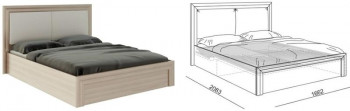 Кровать 1,6 Глэдис (М32) с подъемным механизмом Распродажа в Кедровом - kedrovyi.mebel54.com | фото