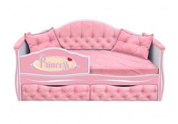 Кровать 160 серии Иллюзия 2 ящика 15 Бледно-розовый (подушки) в Кедровом - kedrovyi.mebel54.com | фото