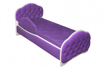 Кровать 170 Гармония 32 Фиолетовый (мягкий бортик) в Кедровом - kedrovyi.mebel54.com | фото