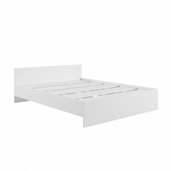 Кровать без ящ. М1400 Мадера Белый в Кедровом - kedrovyi.mebel54.com | фото