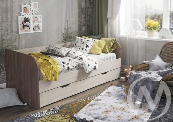 Кровать детская Балли 2-х уровневая (шимо темный/шимо светлый) в Кедровом - kedrovyi.mebel54.com | фото
