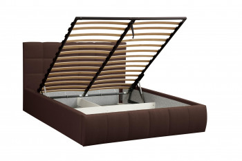 Кровать "Диана" ш. 1600 (Н=1010мм) (жаккард шоколад) в Кедровом - kedrovyi.mebel54.com | фото