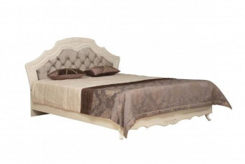 Кровать двойная "Кантри" (вудлайн кремовый/патина/ортопед/1820) в Кедровом - kedrovyi.mebel54.com | фото