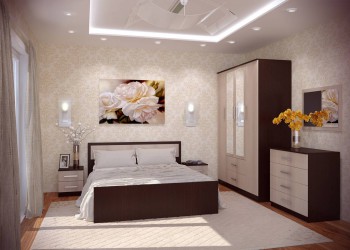 Модульная спальня Фиеста в Кедровом - kedrovyi.mebel54.com | фото