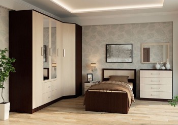 Модульная спальня Фиеста в Кедровом - kedrovyi.mebel54.com | фото
