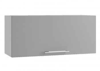 Монца ПГ 800 Шкаф верхний горизонтальный (Мрамор Арктик/корпус Серый) в Кедровом - kedrovyi.mebel54.com | фото