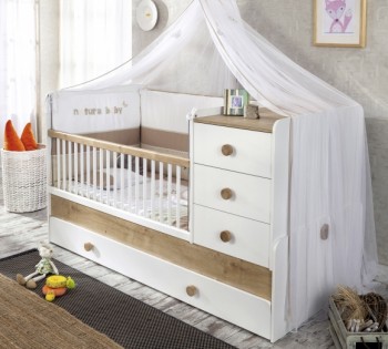 NATURA BABY Детская кровать-трансформер 20.31.1015.00 в Кедровом - kedrovyi.mebel54.com | фото