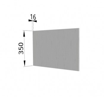Панель торцевая (для шкафа горизонтального глубокого) ГПГ Капля (Белый) в Кедровом - kedrovyi.mebel54.com | фото