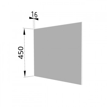 Панель торцевая (для шкафа горизонтального глубокого высокого) ГВПГ Ройс (Белый софт) в Кедровом - kedrovyi.mebel54.com | фото