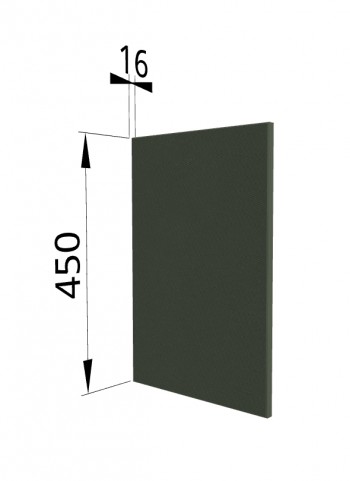 Панель торцевая (для шкафа горизонтального высокого) ВПГ Квадро (Оливково-зеленый) в Кедровом - kedrovyi.mebel54.com | фото