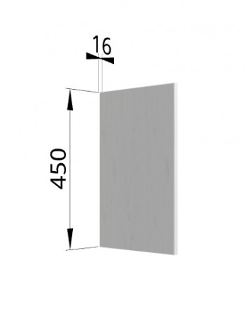 Панель торцевая (для шкафа горизонтального высокого) ВПГ Монца, Ройс (Кварц черный) в Кедровом - kedrovyi.mebel54.com | фото