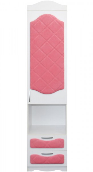 Пенал с ящиками серии Иллюзия 89 Розовый в Кедровом - kedrovyi.mebel54.com | фото