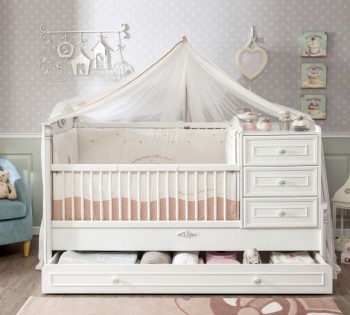 ROMANTIC BABY Детская кровать-трансформер 20.21.1015.00 в Кедровом - kedrovyi.mebel54.com | фото