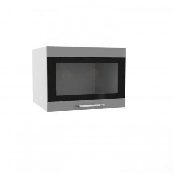 Ройс ГВПГСФ 600 Шкаф верхний горизонтальный (Графит софт/корпус Серый) в Кедровом - kedrovyi.mebel54.com | фото