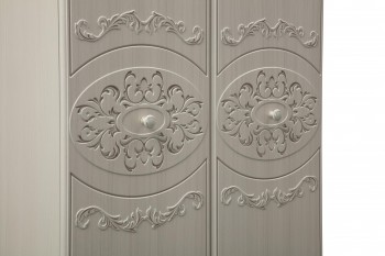 Шкаф 2-х дверный комбинированный "Каролина" (патина) в Кедровом - kedrovyi.mebel54.com | фото