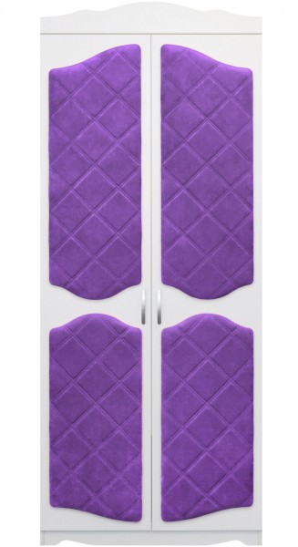Шкаф 2-х створчатый серии Иллюзия 32 фиолетовый в Кедровом - kedrovyi.mebel54.com | фото