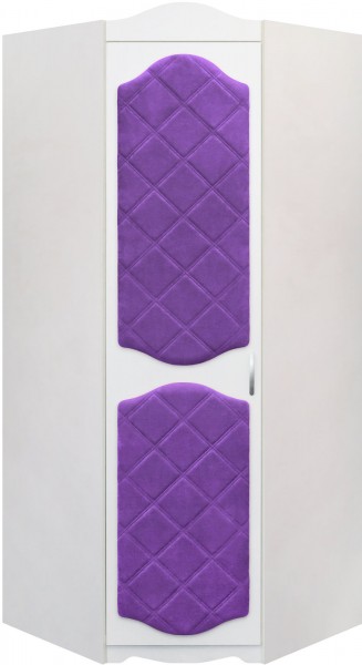 Шкаф угловой Иллюзия 32 Фиолетовый в Кедровом - kedrovyi.mebel54.com | фото