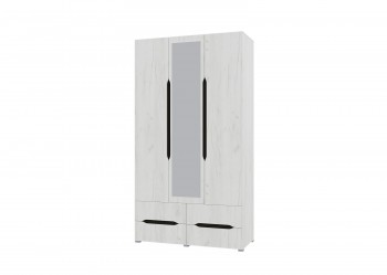 Шкаф 3-х створчатый с ящиками и зеркалом Вега (Прованс) в Кедровом - kedrovyi.mebel54.com | фото