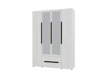 Шкаф 4-х створчатый с ящиками и зеркалами Вега (Прованс) в Кедровом - kedrovyi.mebel54.com | фото