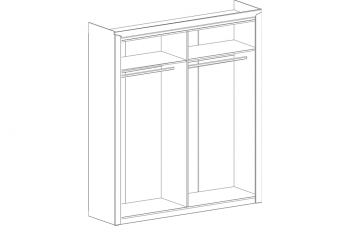 Шкаф четырехдверный Соренто с комплектом полок (3 шт)Дуб стирлинг/Кофе структурный матовый в Кедровом - kedrovyi.mebel54.com | фото