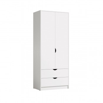 Шкаф для одежды 13.327 Уна (Белый) в Кедровом - kedrovyi.mebel54.com | фото