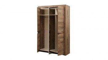 Шкаф для одежды "Лючия" (3-х дв.) (кейптаун/зеркало) в Кедровом - kedrovyi.mebel54.com | фото