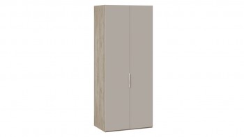 Шкаф для одежды с 2 глухими дверями «Эмбер» Баттл Рок/Серый глянец в Кедровом - kedrovyi.mebel54.com | фото