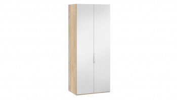 Шкаф для одежды с 2 зеркальными дверями «Эмбер» Яблоня Беллуно в Кедровом - kedrovyi.mebel54.com | фото
