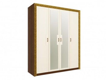 Шкаф комбинированный "Айрум" (дуб кальяри/белый/зеркало/1744) в Кедровом - kedrovyi.mebel54.com | фото