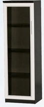 Шкаф нижний со стеклодверью ДЛЯ ГОСТИНОЙ ШНС-450 Венге/Дуб выбеленный в Кедровом - kedrovyi.mebel54.com | фото