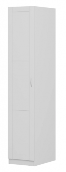 Шкаф однодверный Пегас сборный белый в Кедровом - kedrovyi.mebel54.com | фото