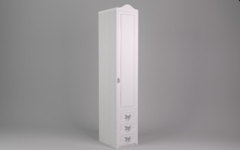 Шкаф угловой Бэлла с ящиками (Выбеленное дерево/Белый) в Кедровом - kedrovyi.mebel54.com | фото
