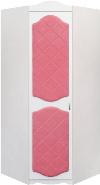 Шкаф угловой Иллюзия 89 Розовый в Кедровом - kedrovyi.mebel54.com | фото