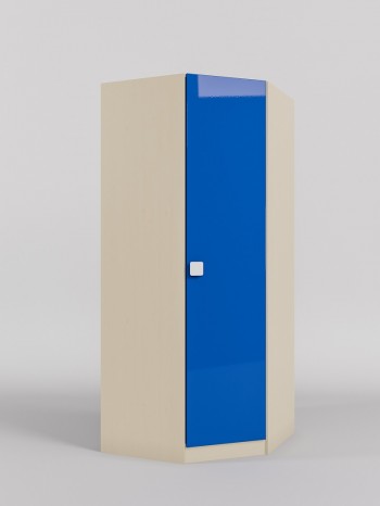 Шкаф угловой (угловая секция) Скай люкс (Синий/корпус Клен) в Кедровом - kedrovyi.mebel54.com | фото