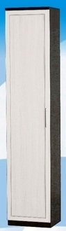 Шкаф высокий ДЛЯ ГОСТИНОЙ ШВ-450 Венге/Дуб выбеленный в Кедровом - kedrovyi.mebel54.com | фото