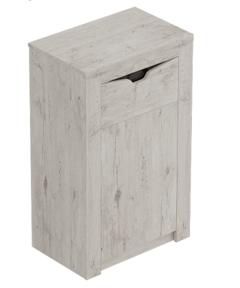 Тумба с дверцей и ящиком Соренто Дуб бонифаций/Кофе структурный матовый в Кедровом - kedrovyi.mebel54.com | фото