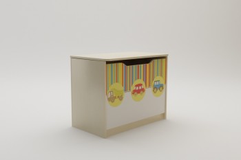 Ящик для игрушек Клаксон (Бежевый/корпус Клен) в Кедровом - kedrovyi.mebel54.com | фото